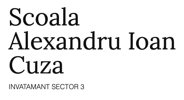 Scoala Gimnaziala Alexandru Ioan Cuza